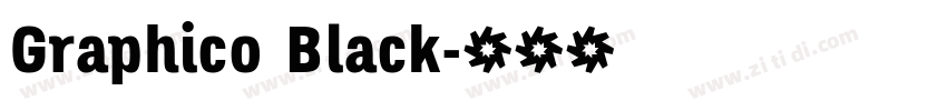 Graphico Black字体转换